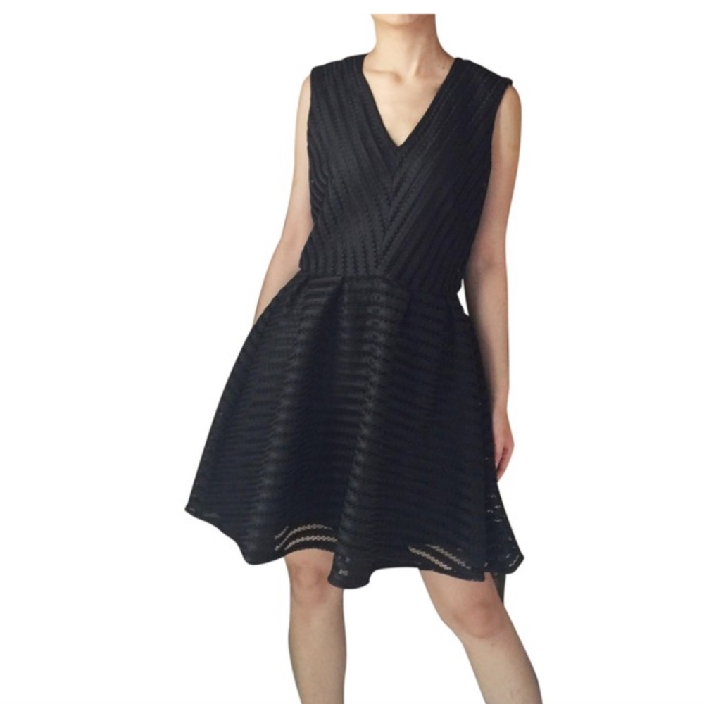 H&M Textured Sleeveless Eyelet Cocktail Dress NWT